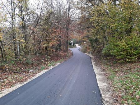 Asfaltiranje v okviru izgradnje vodovoda 3